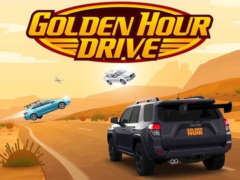 Experience Racing Like Never Before Golden Hour Drive Game Banner
